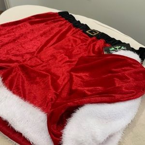 Mens Christmas boxer Santa hat set